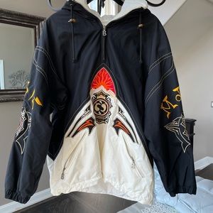 Bogner embroidered ski pullover half zip jacket